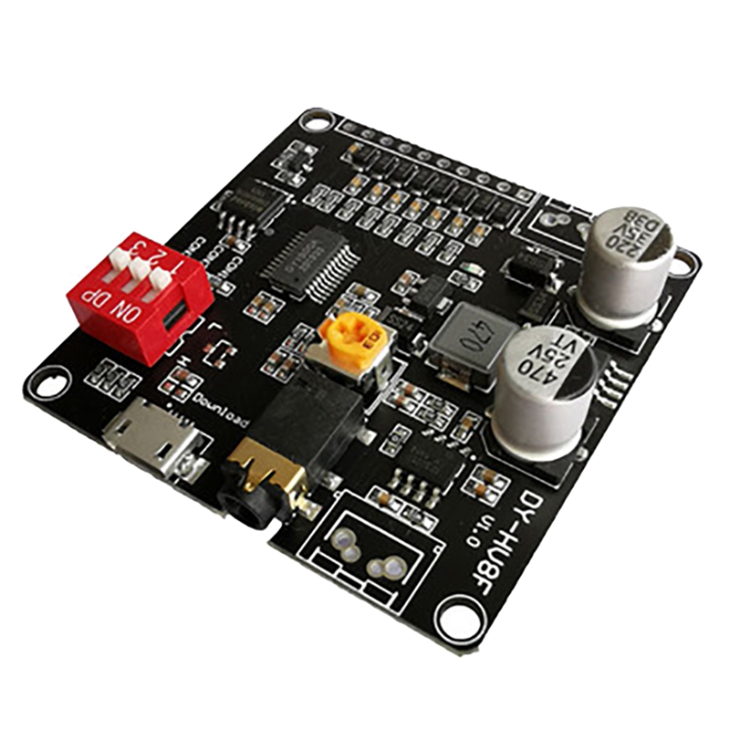 DYHV8F Voice Playback Module 12V/24V Trigger Serial Port Control 10W