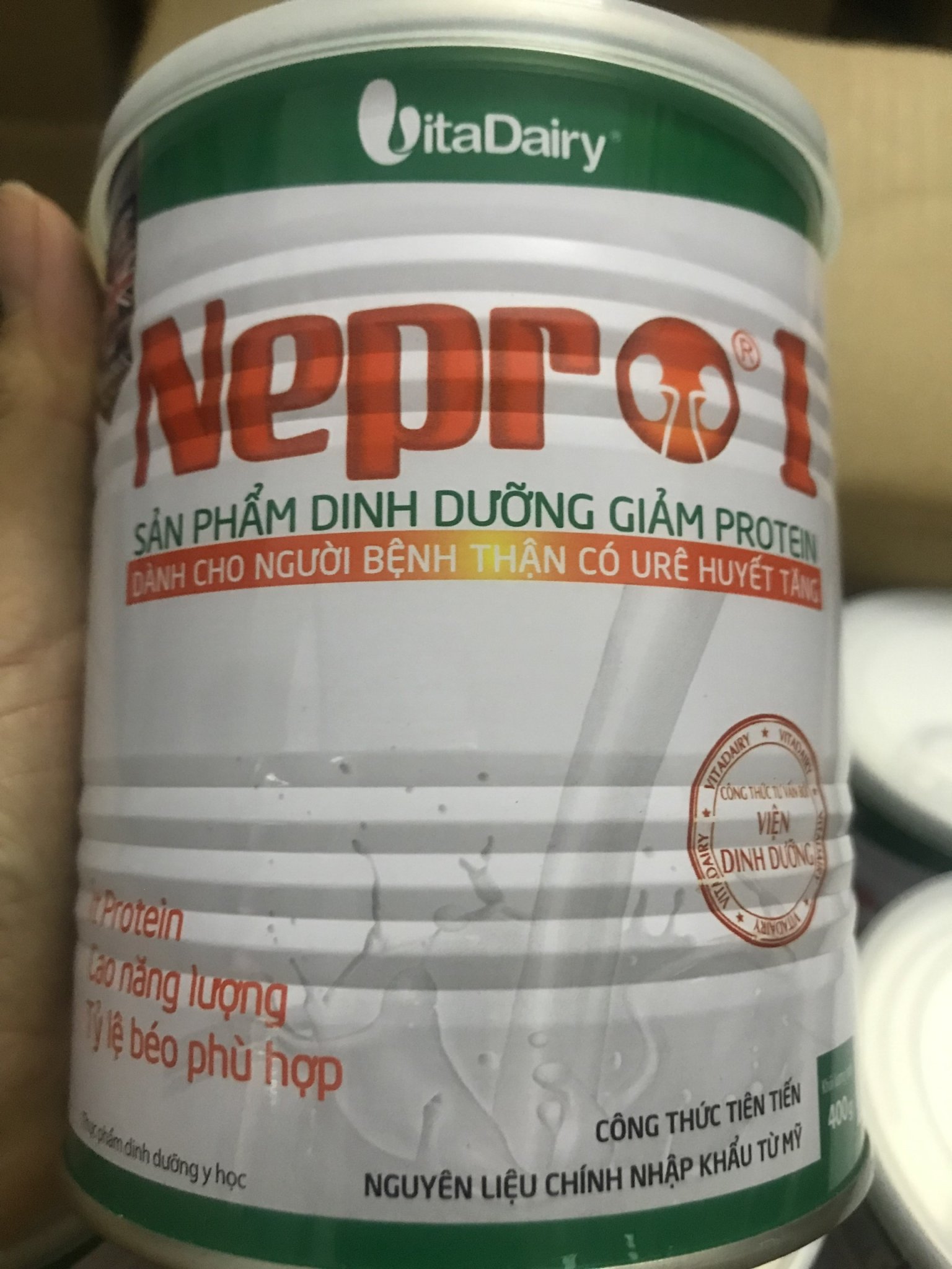 Sữa nepro 1 400G (Date mới nhất) - Dành cho người bệnh thận (Sản phẩm dinh dưỡng giảm Protein dành cho người bệnh thận)