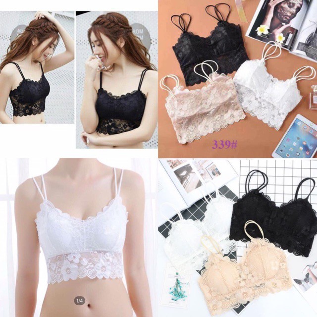 Áo bra katun 4 dây có đệm ngực