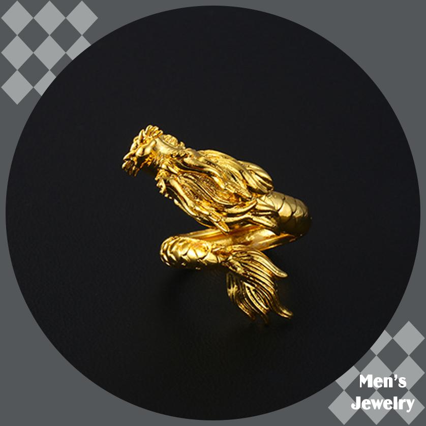 Nhẫn Nam Kim Long Mạ Vàng 24k MLMV