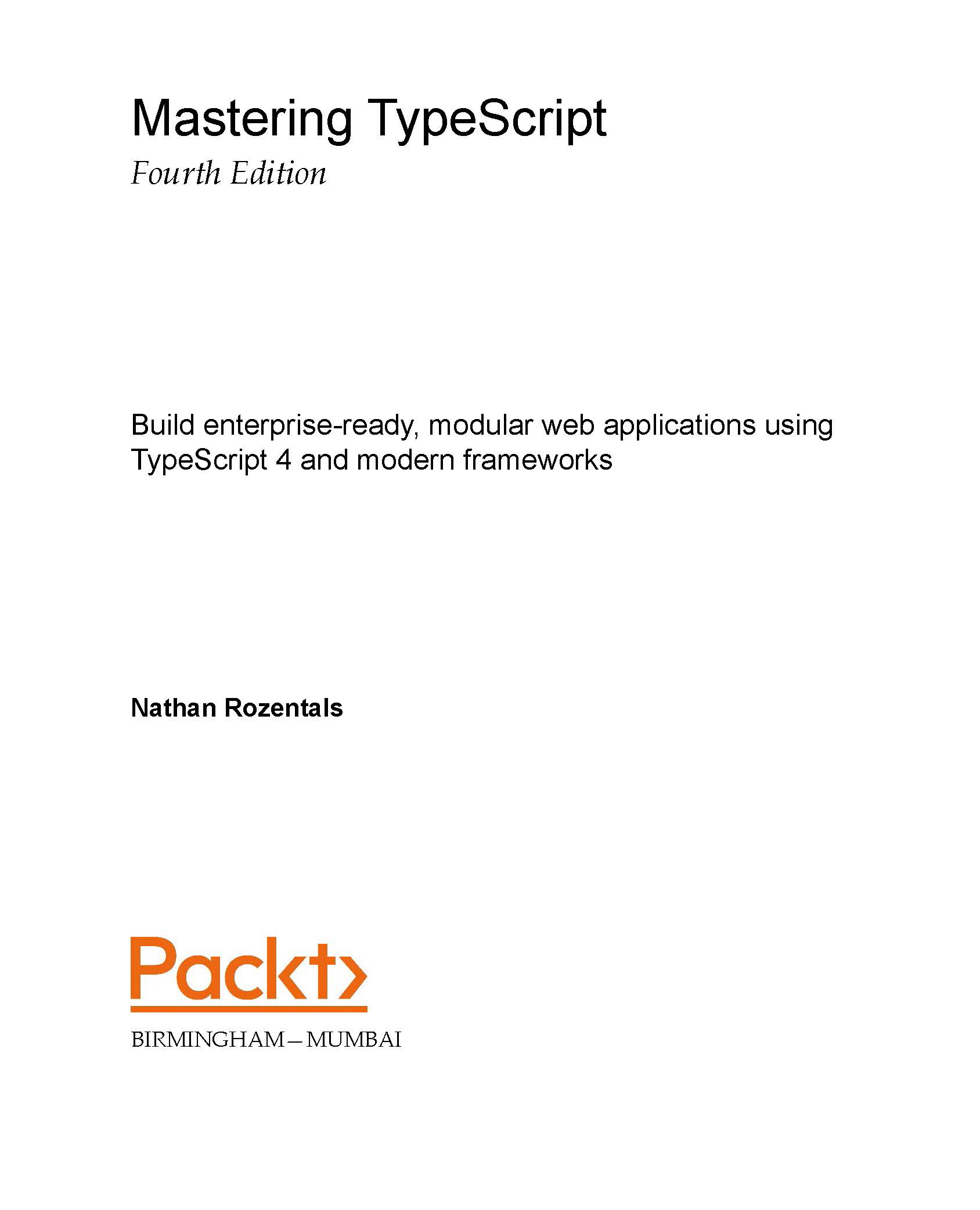 Mastering TypeScript - Hanoi Book Store (tiếng anh)