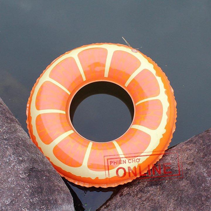 PHAO BƠI TRÒN HÌNH QUẢ CAM