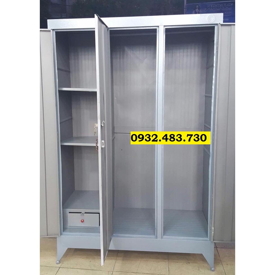 [HCM]Tủ Sắt Quần Áo Ngang 1M2 Cao 1M8