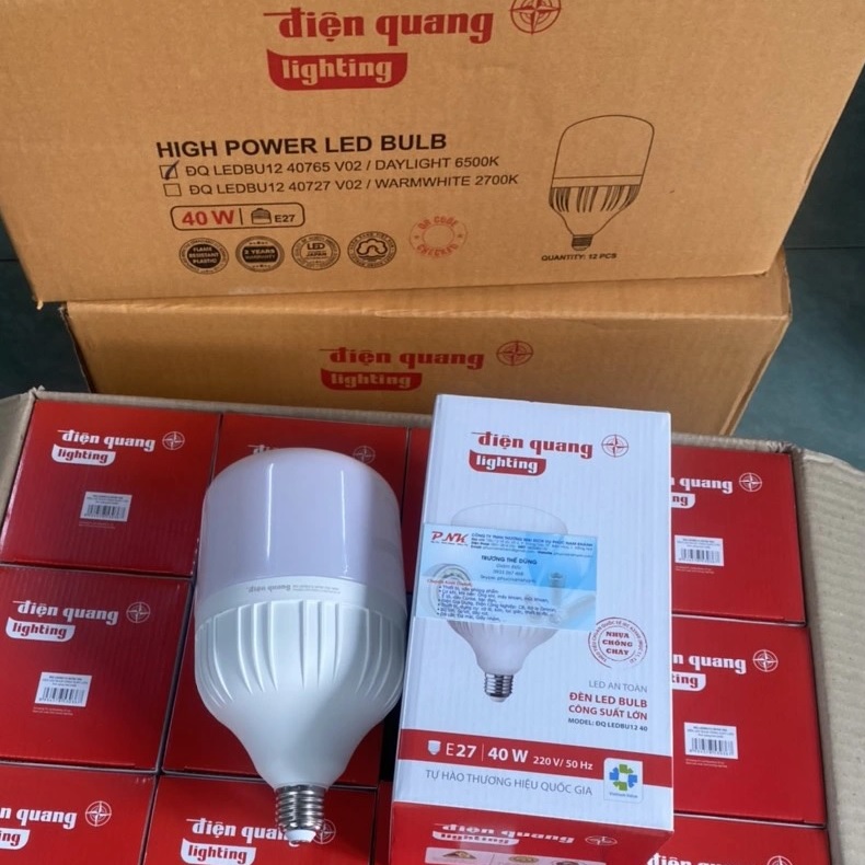 Bóng đèn LED Bulb trụ 80W 40W Điện Quang