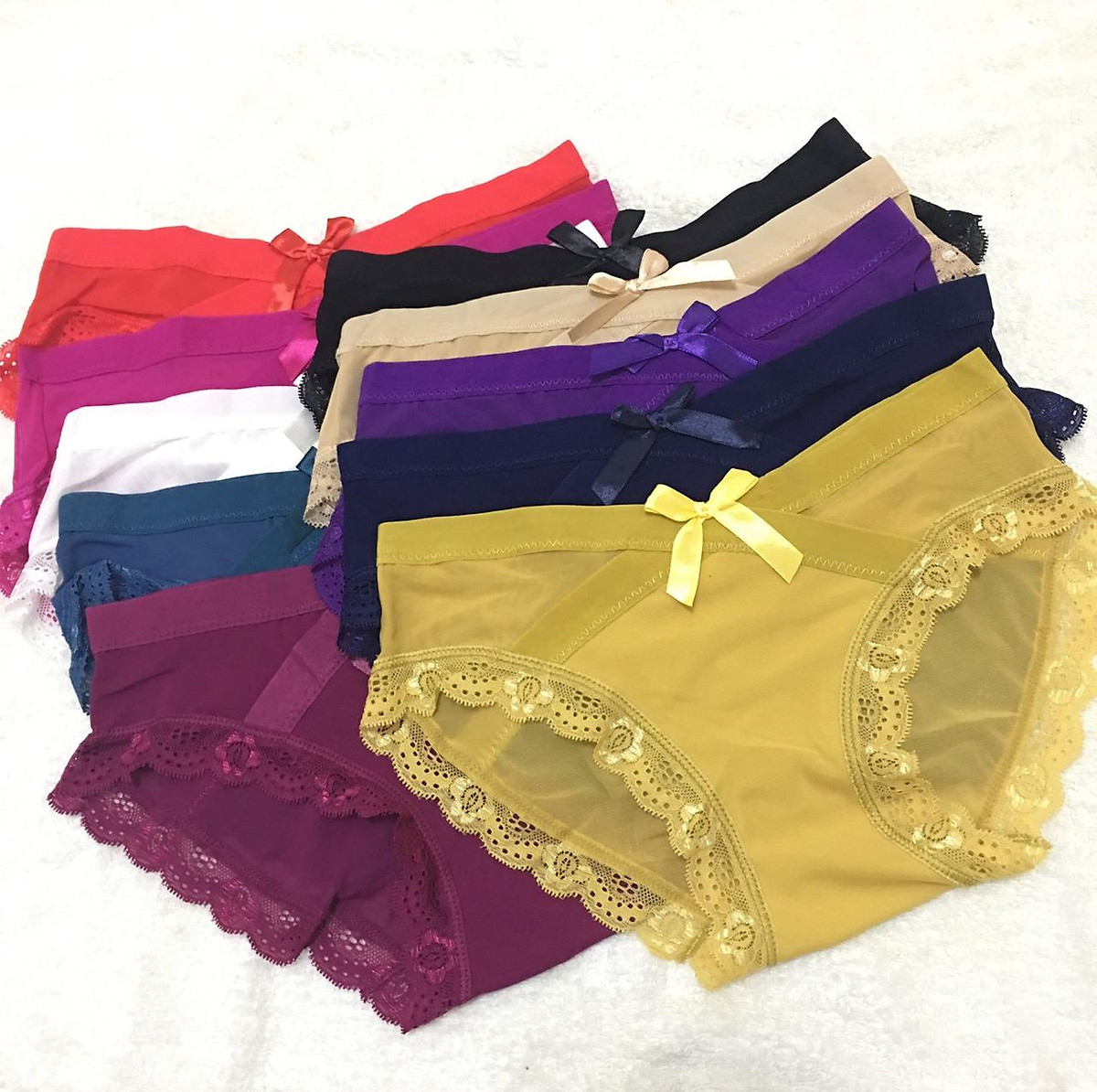 Combo 10 Quần Lót Ren Cạp Chéo
