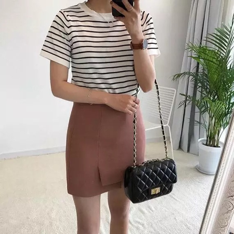Áo thun nữ kẻ sọc style Hàn quốc xịn