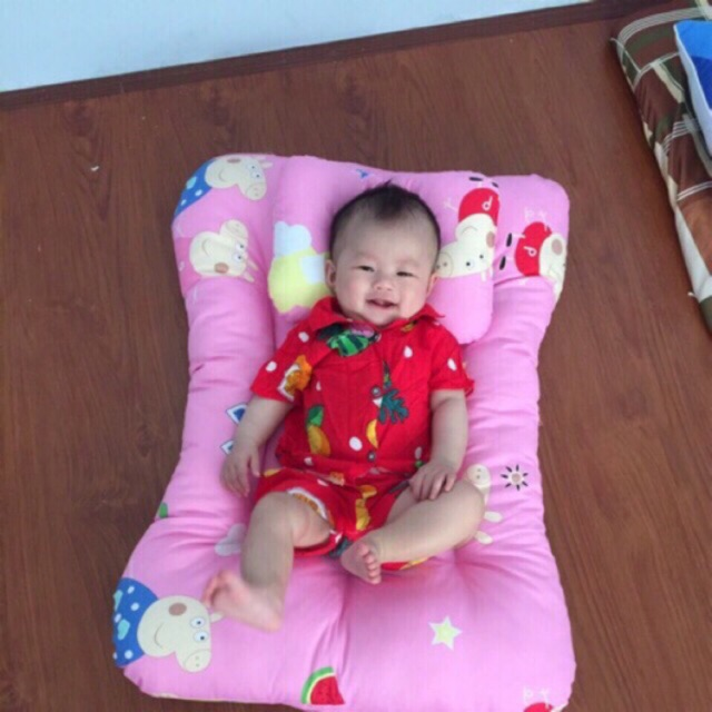 [HCM]Bộ nệm gối cho bé sơ sinh dày 10cm ( nằm siêu mát)