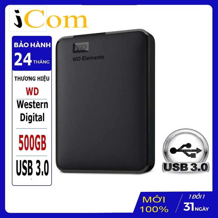 Ổ cứng đi động western 500gb