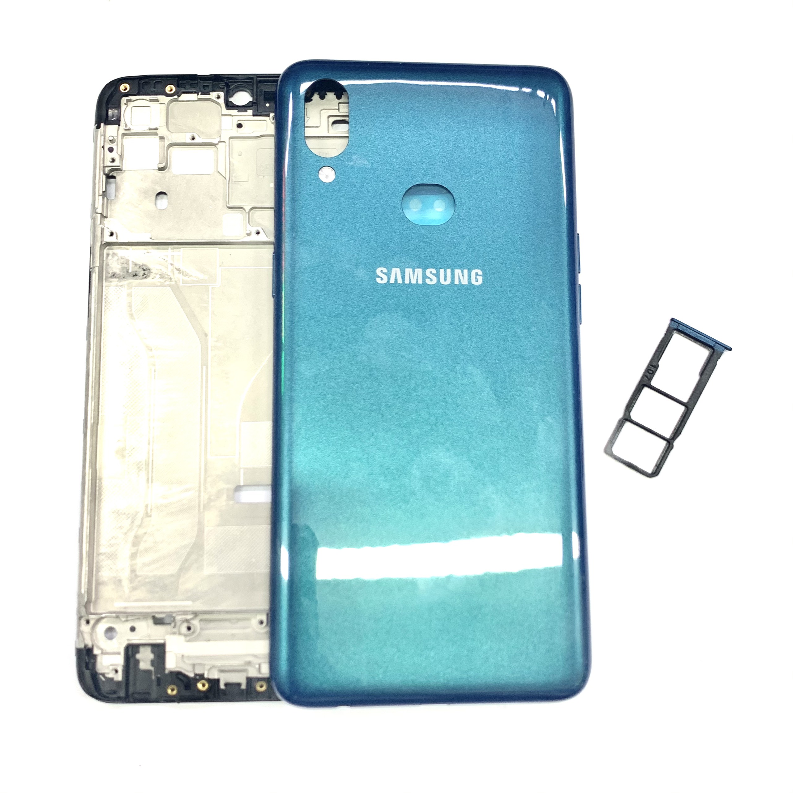 VỎ SƯỜN + KHUNG MÀN HÌNH SAMSUNG A10S ZIN ( FULL BỘ NÚT ,SƯỜN, LƯNG, KHAI SIM ) - TẠI LINH KIỆN NAM VIỆT