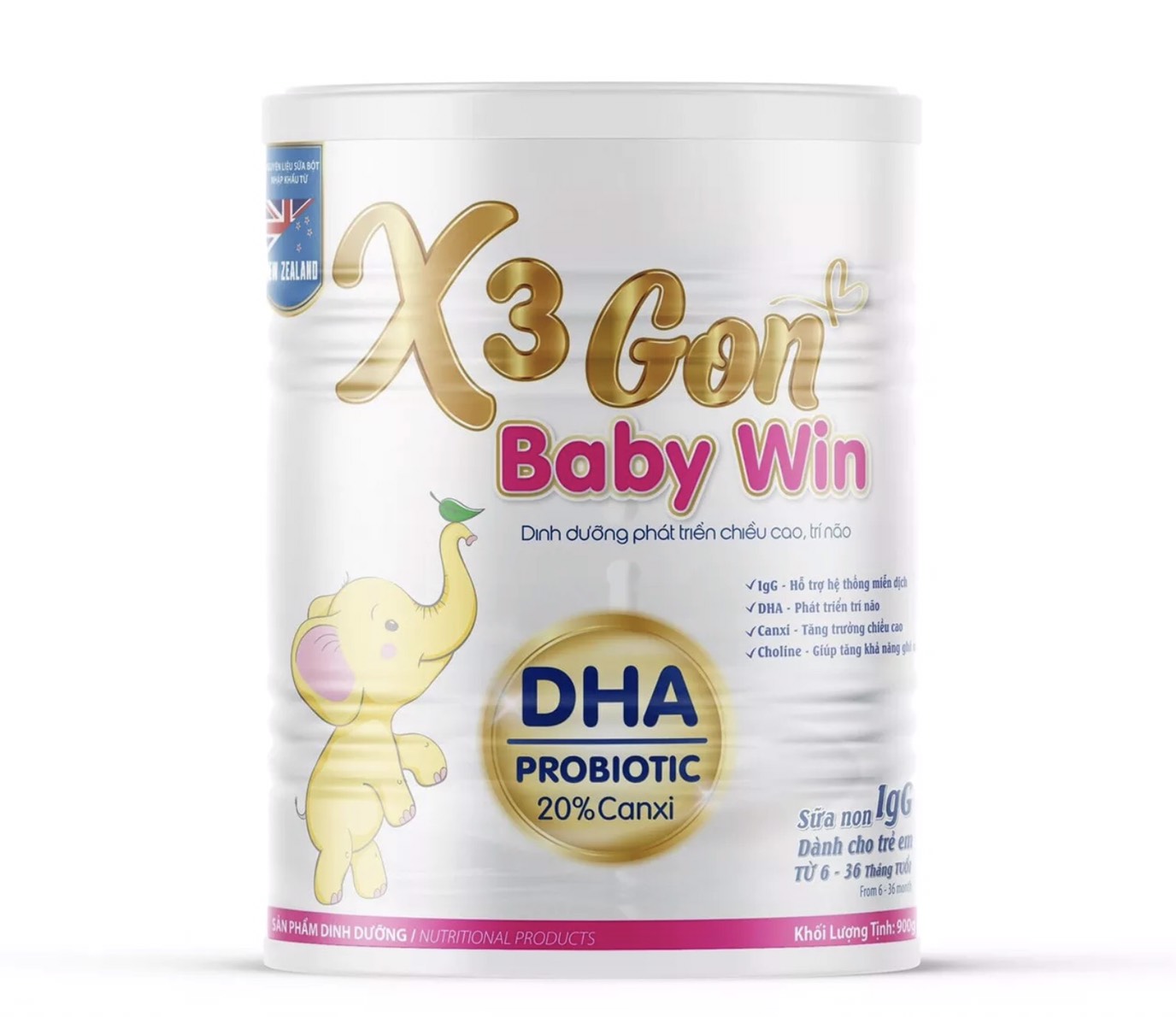 (CHÍNH HÃNG) X3 Gon baby win- Hộp 900gr