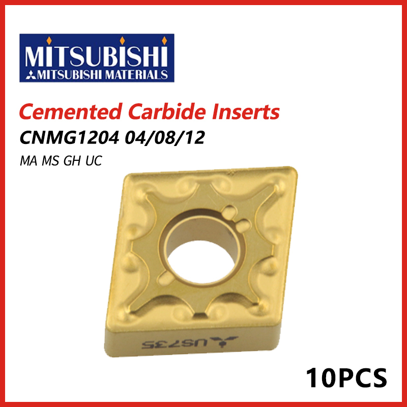 Mitsubishi Cemented Carbide Inserts CNMG1204 04/08/12  MA MS GH UC