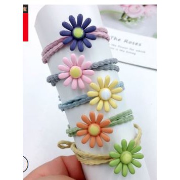 [HCM]Set 5 dây chun buộc tóc hoa cúc Hàn Quốc