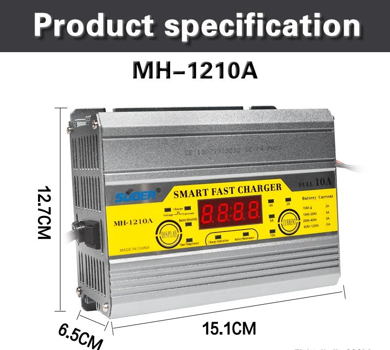 [HCM]Sạc bình ắc quy tự động 12v 10A có màn hình LCD