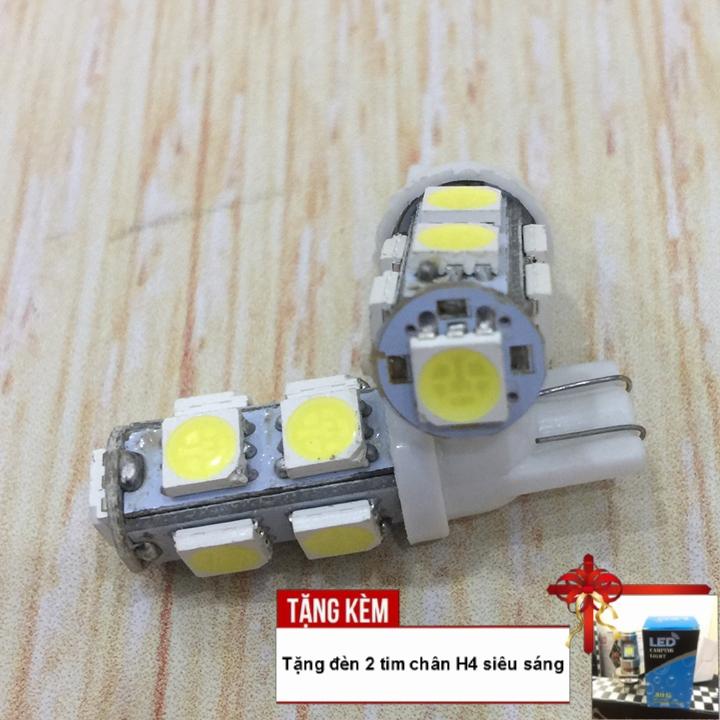 [GIÁ KHUYẾN MẠI] Đầu tư đôi đèn LED xi nhan 9 bóng LED siêu đẹp -  xế yêu của bạn nổi bật giữa đám đông (màu trắng) A228-TẶNG NGAY ĐÈN LED PHA 2 TIM CHÂN H4