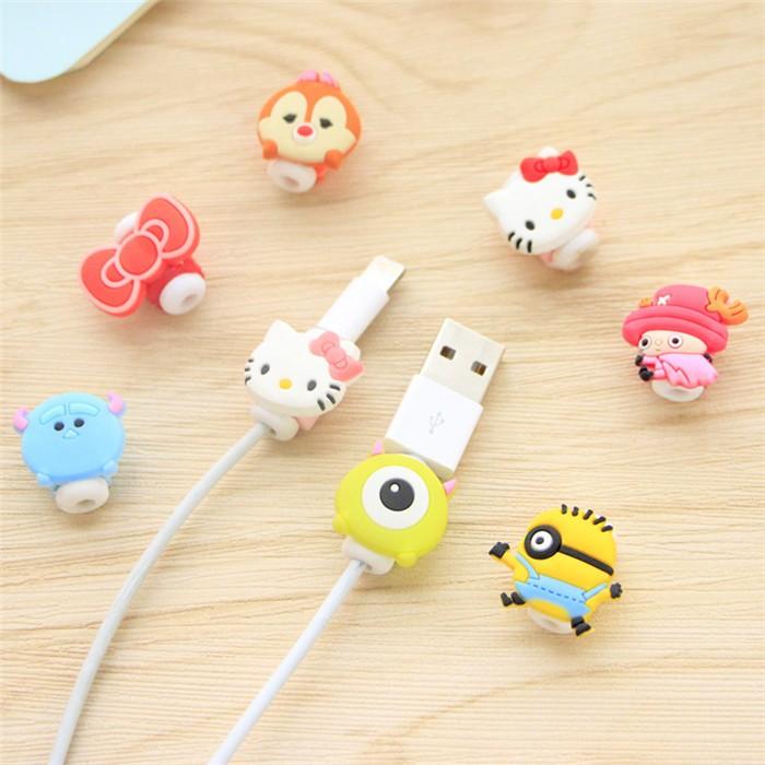 [HCM]Combo 5 Bộ bảo vệ cáp sạc hoạt hình