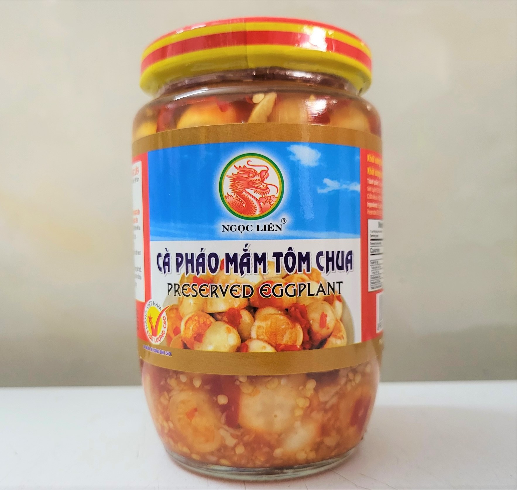 [Lọ 400g] CÀ PHÁO MẮM TÔM CHUA [VN] NGỌC LIÊN Preserved Eggplant