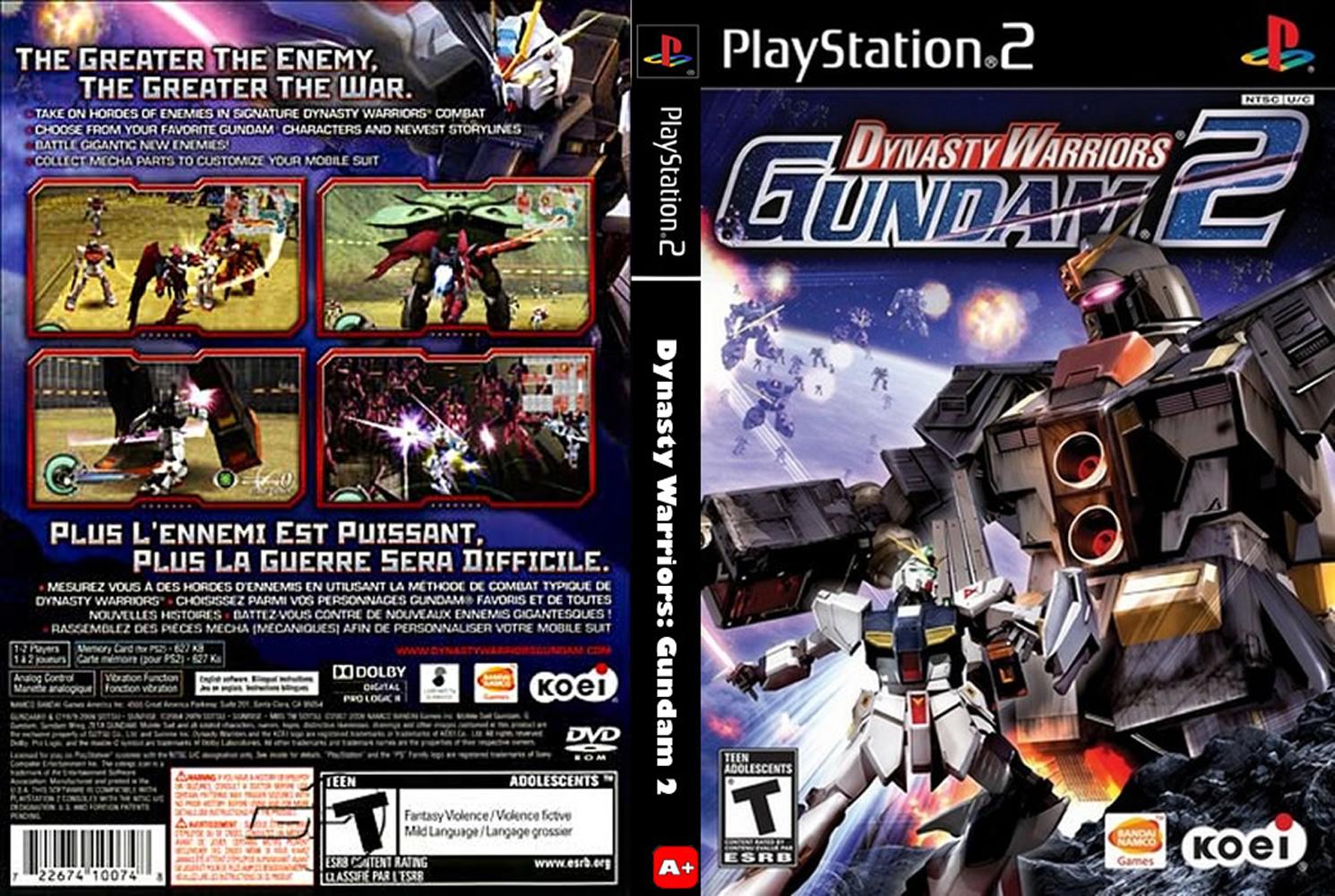 Đĩa game PS2, Dynasty Warriors: Gundam 2. cho PS2