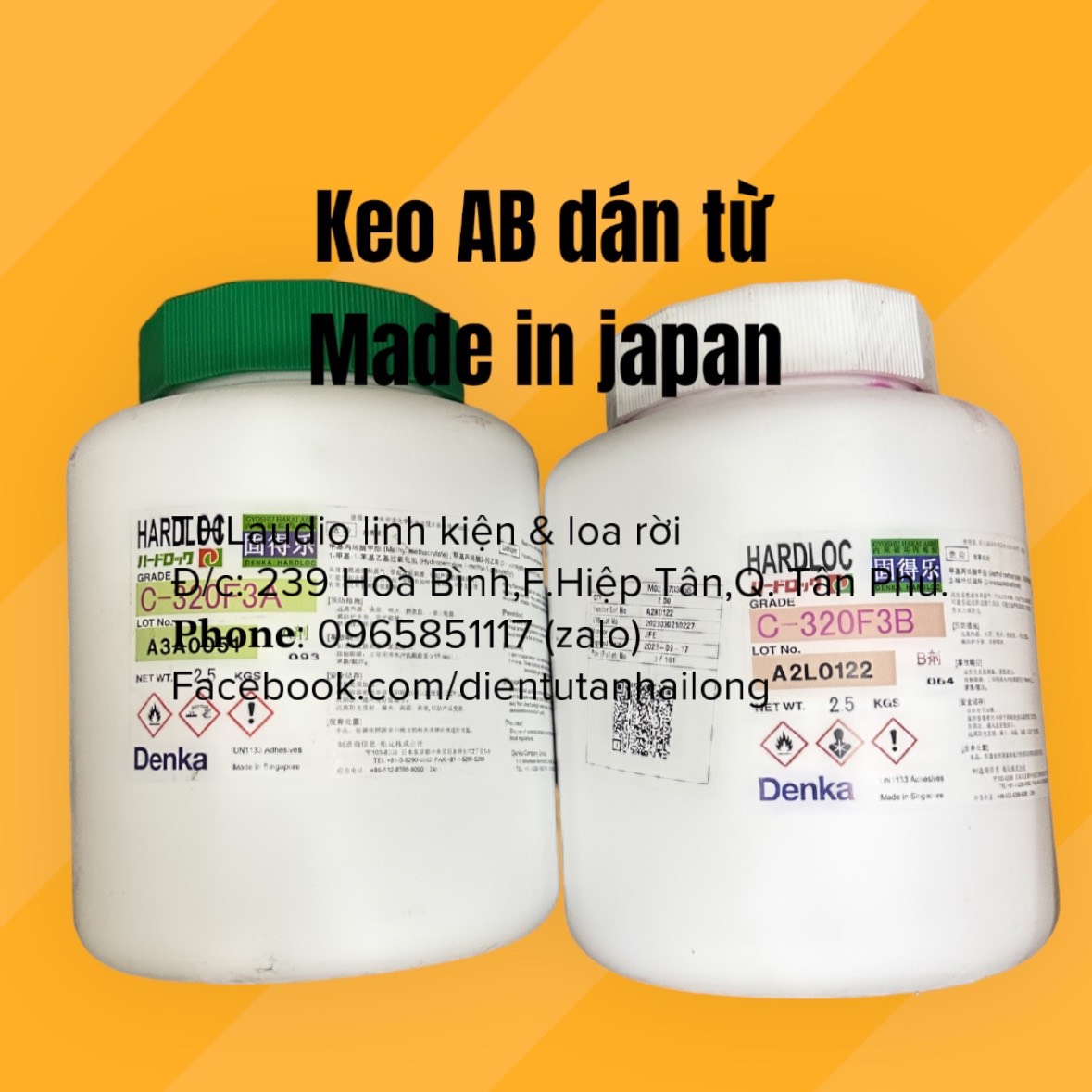 Keo AB dán từ LOA
