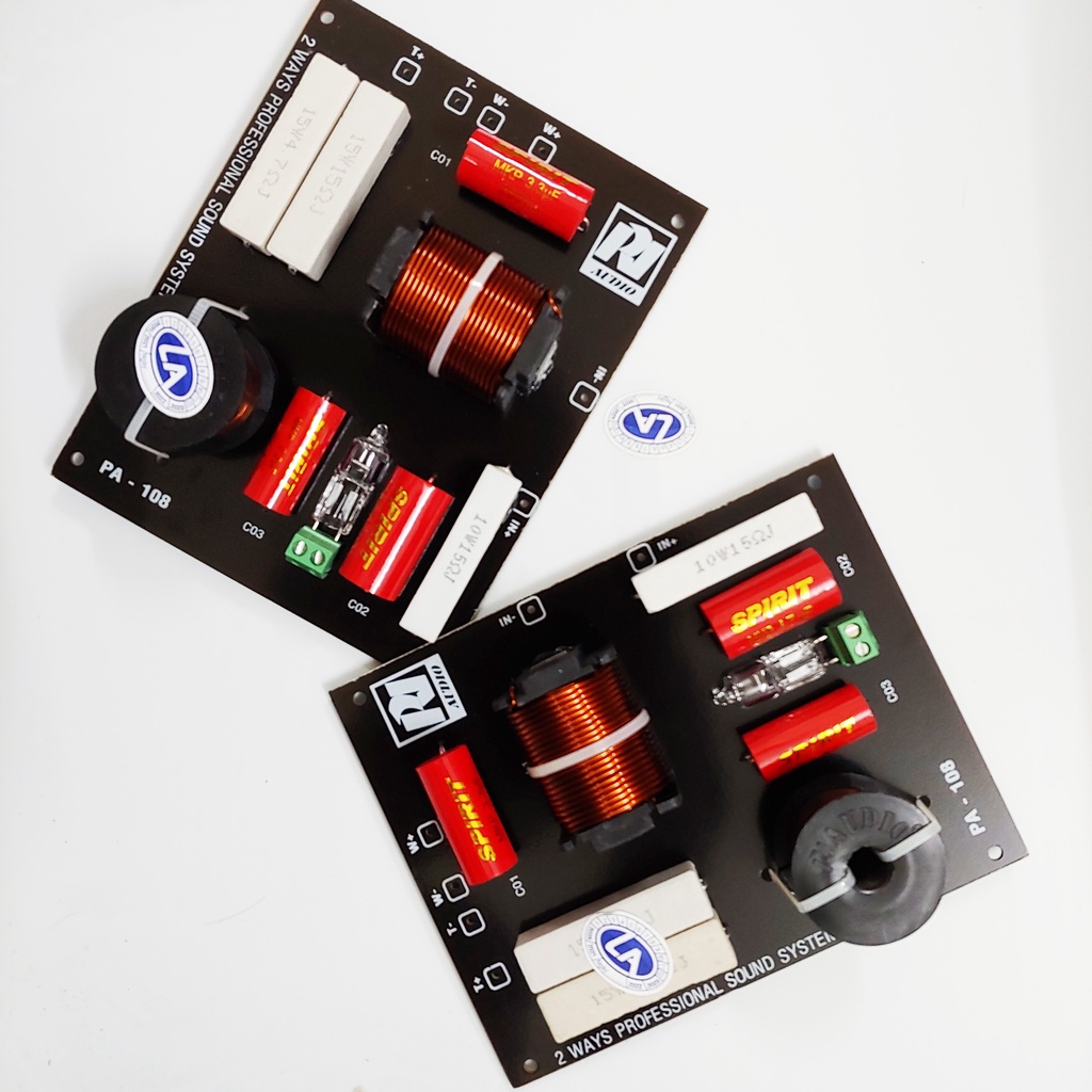 Phân tần loa 1 bass 1 Treble (1 cặp) PT108 2W