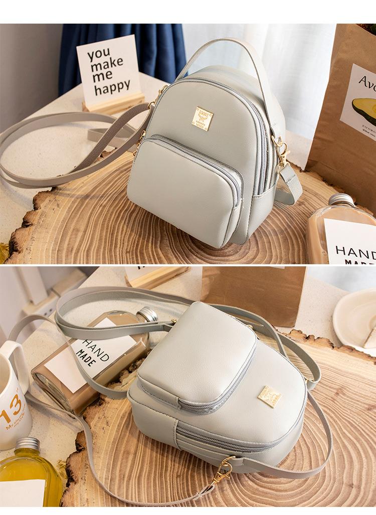 [HCM]Balo Mini Giả Da Siêu Xinh Xám