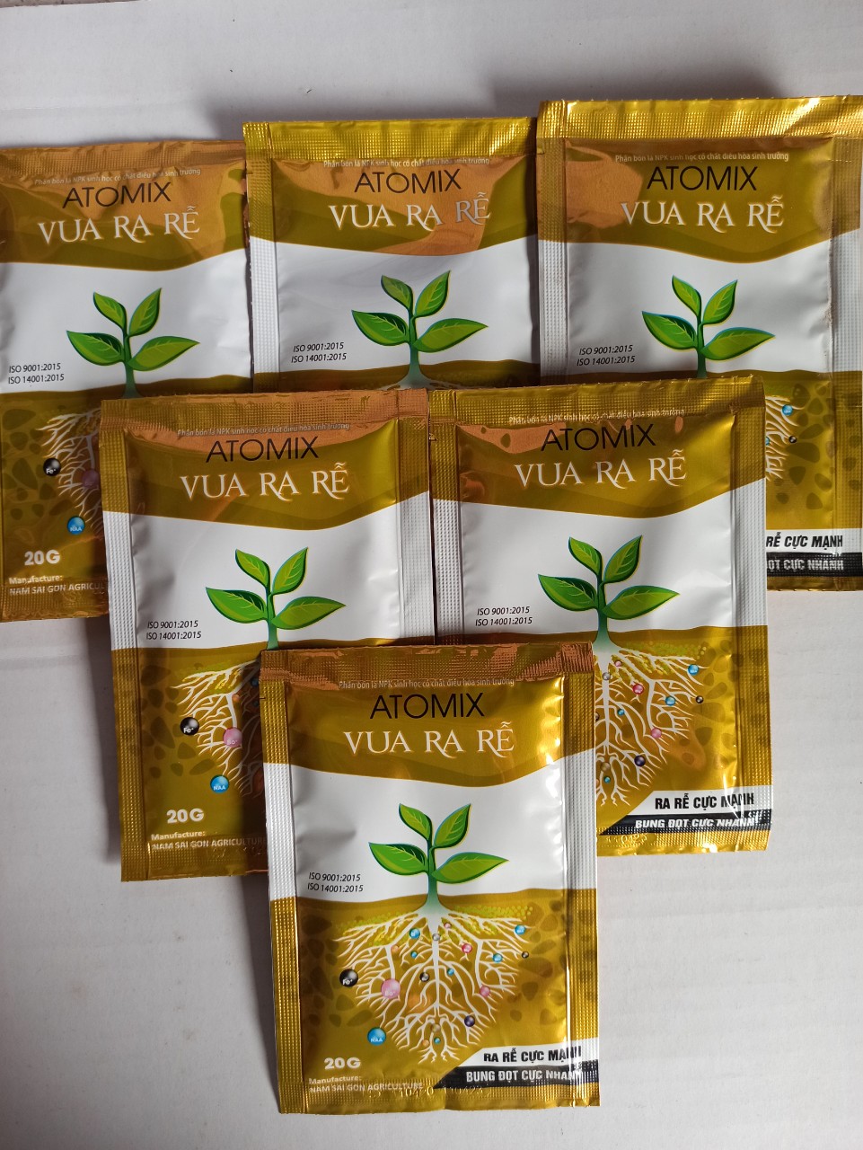 Phân bón NPK sinh học VUA RA RỄ ATOMIX - Gói 20g