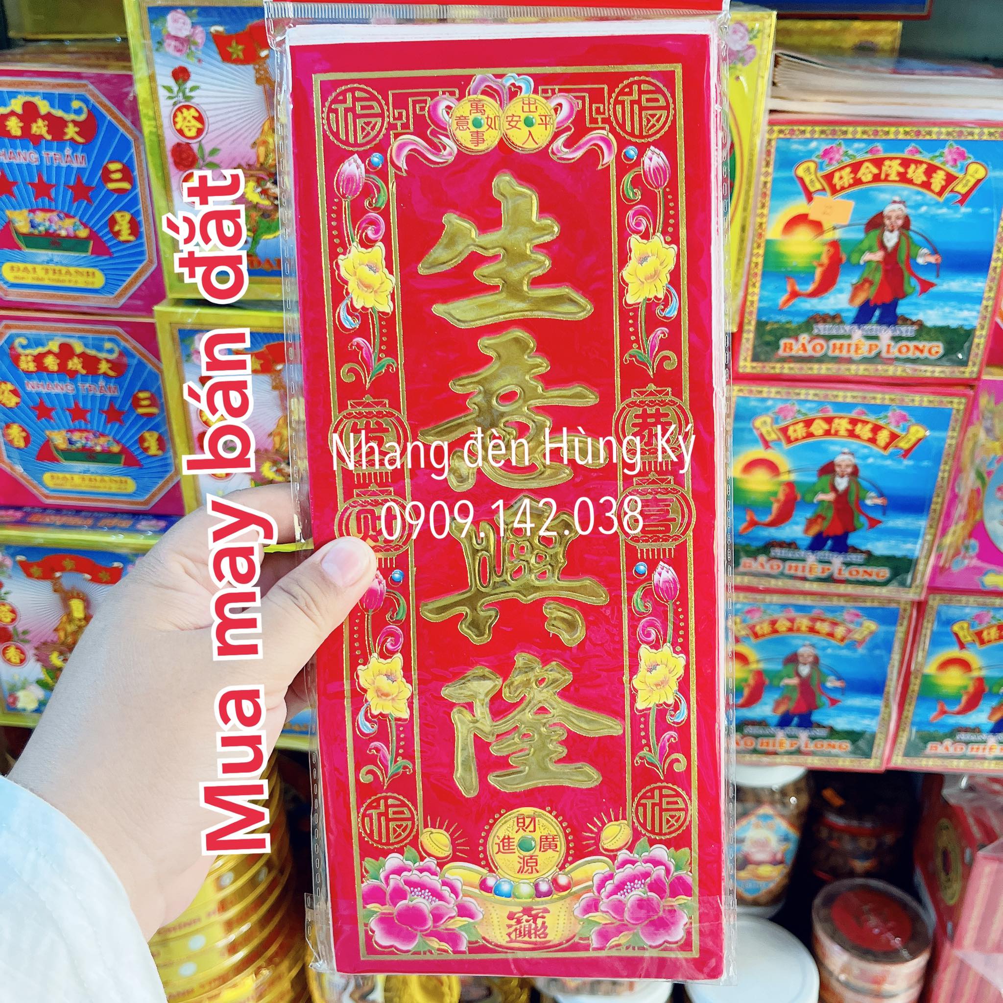Giấy đỏ dán trang trí tết
