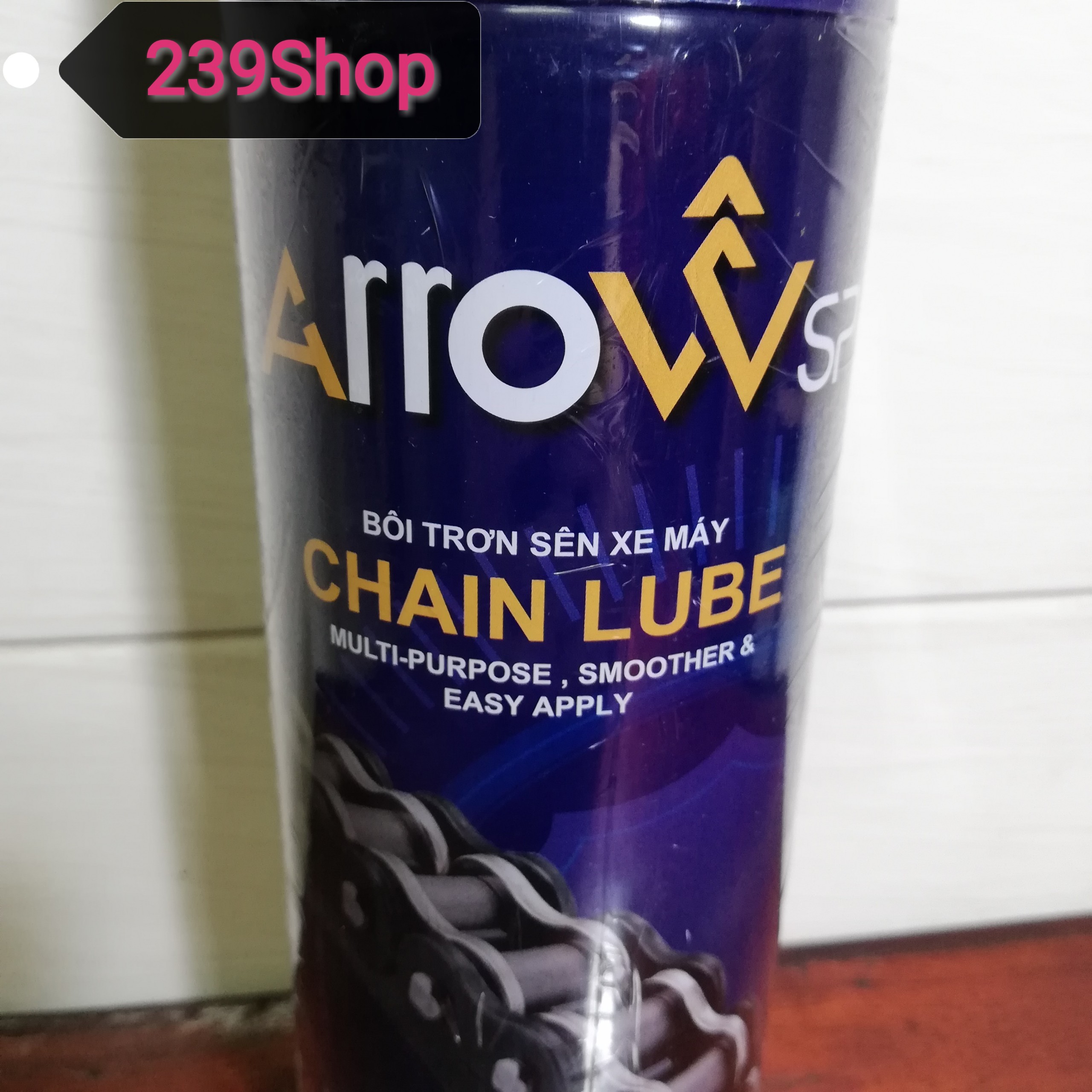 Chai xịt bôi trơn sên ARROW Chain Lube 400ML