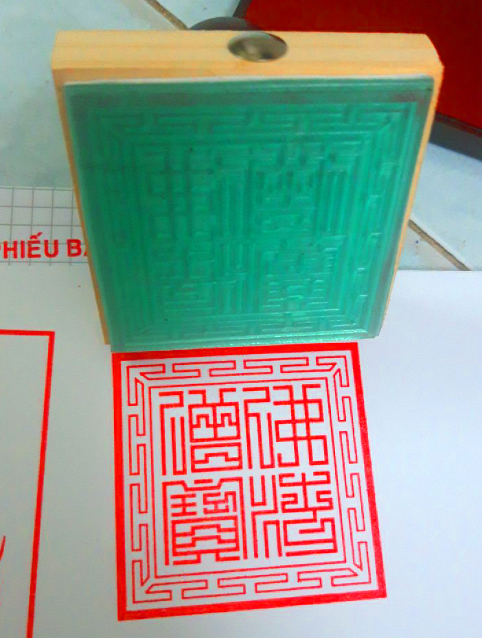 [HCM]Con dấu: Tam Bảo Ấn 6x6cm