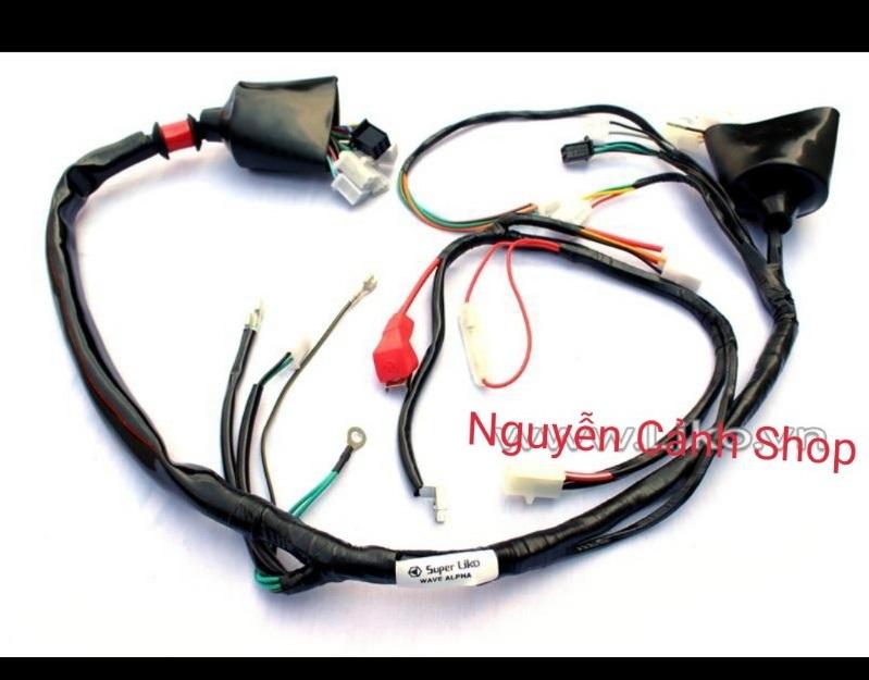 dây điện sườn xe wave ALPHA nhật liko