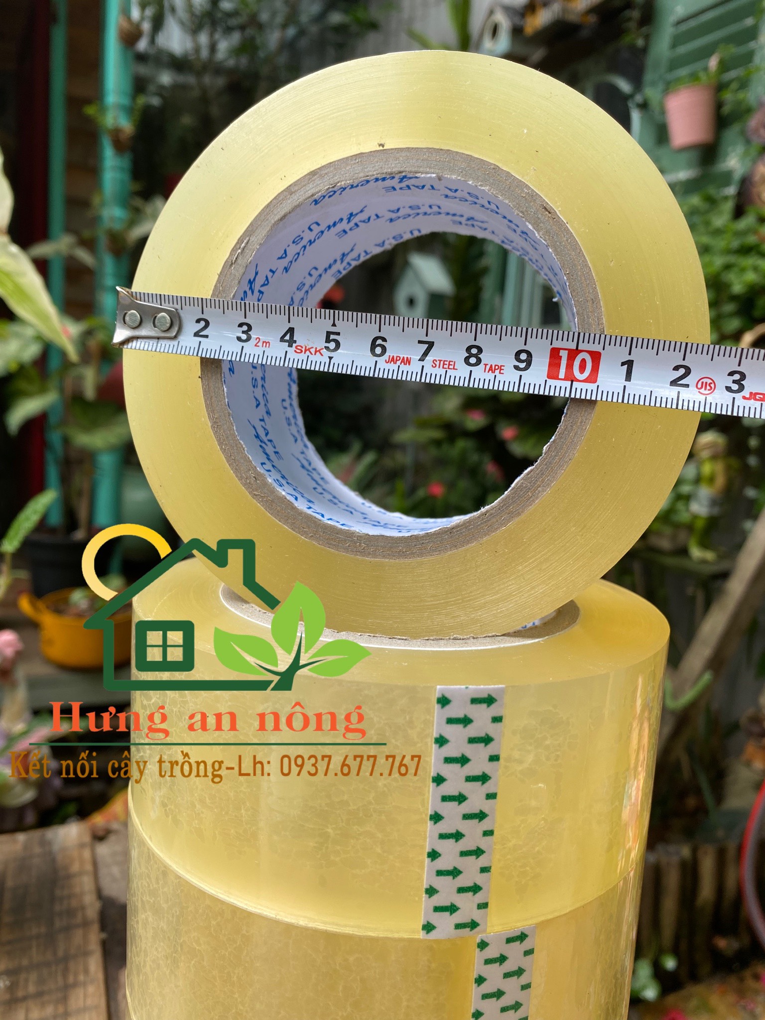 1 cây 6 cuộn băng keo 200 yard 2 ký