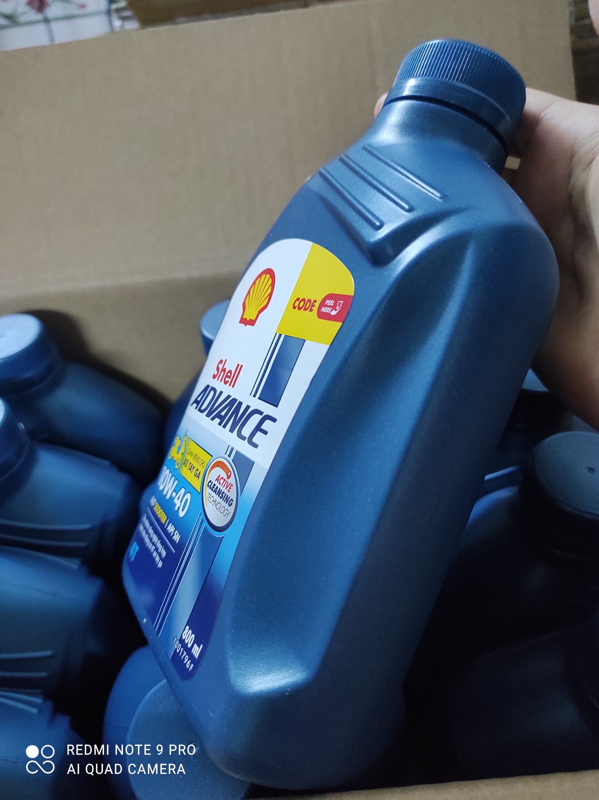 NHỚT SHELL ADVANCE AX7 XE GA  800ML