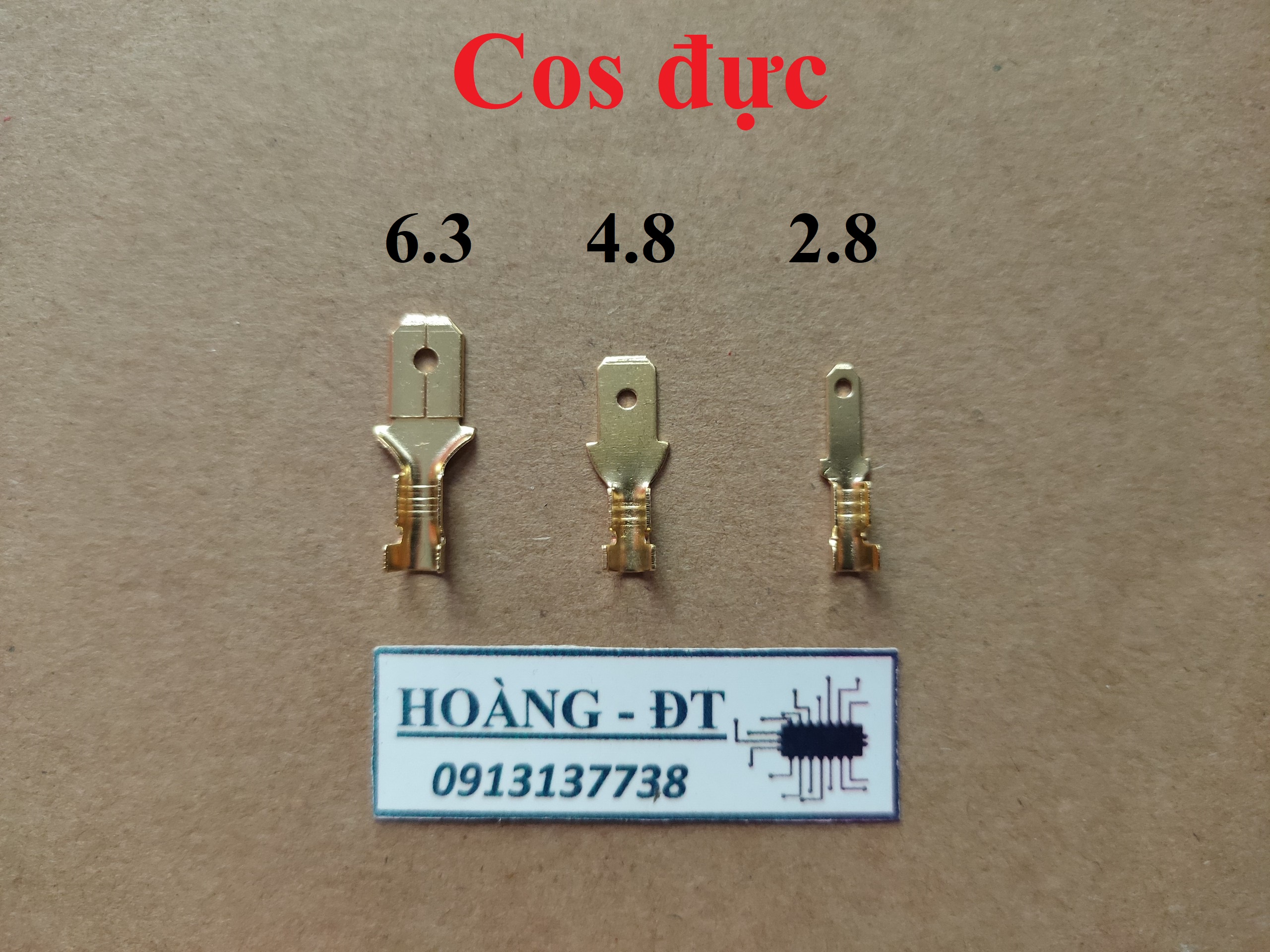Đầu cos trơn đực-  cái 2.8 4.8 6.3