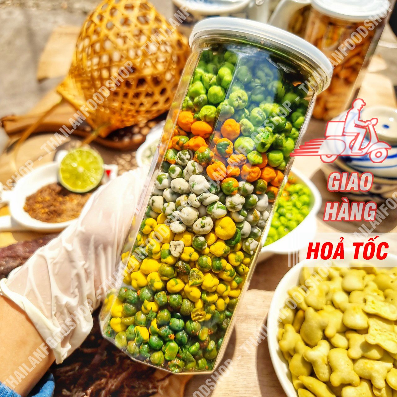Đậu hà lan mix ngũ vị - lon 450gr