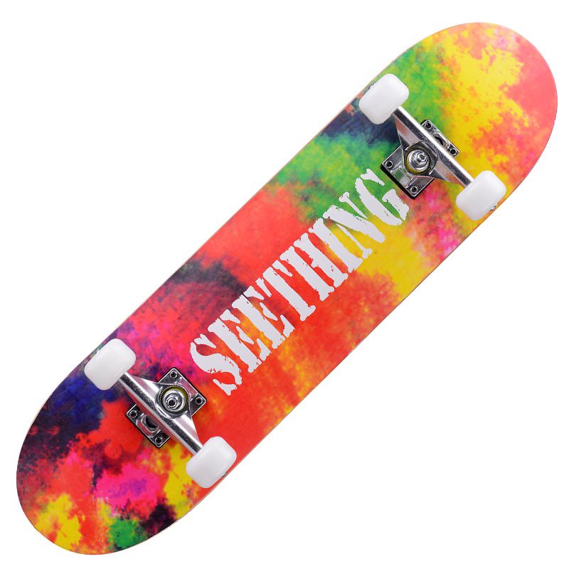 Ván Trượt Thể Thao Skateboard Mặt Nhám Cao Cấp (Khung hợp kim  + bánh cao su cao cấp)