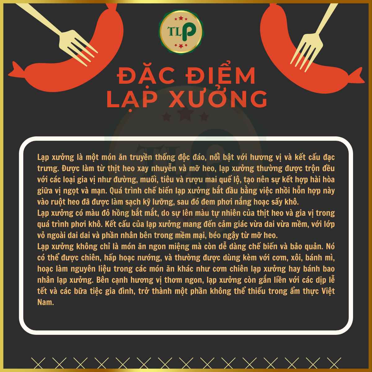 LẠP XƯỞNG HEO TÂN LỘC PHÁT - BỊCH 500G