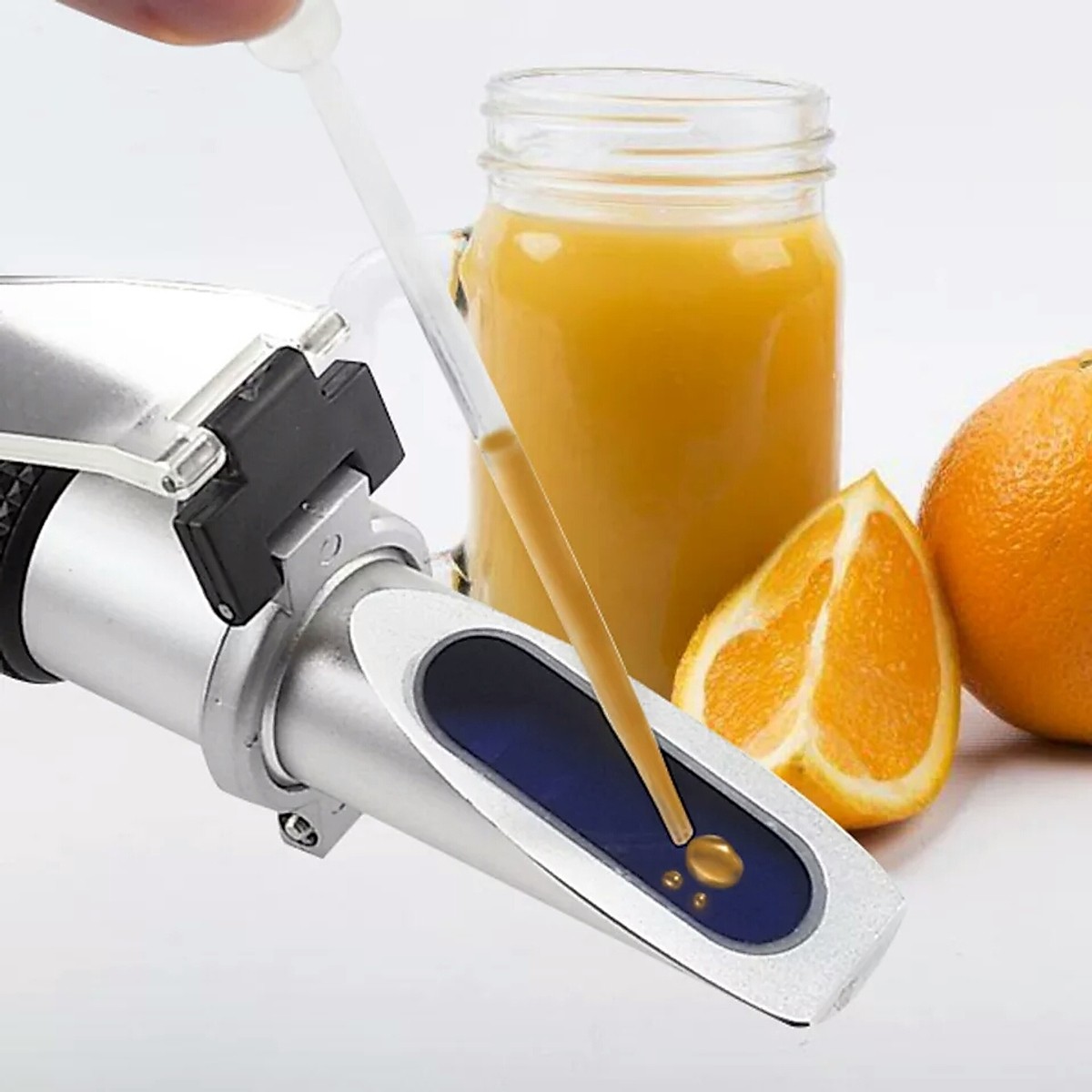 Máy đo độ ngọt trái cây, khúc xạ kế full hộp 0-32%
