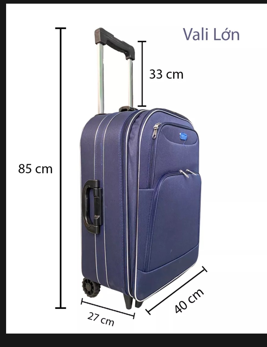 Vali Kéo Du Lịch BI&TI Màu Tím Có Nắp - 22 Inch