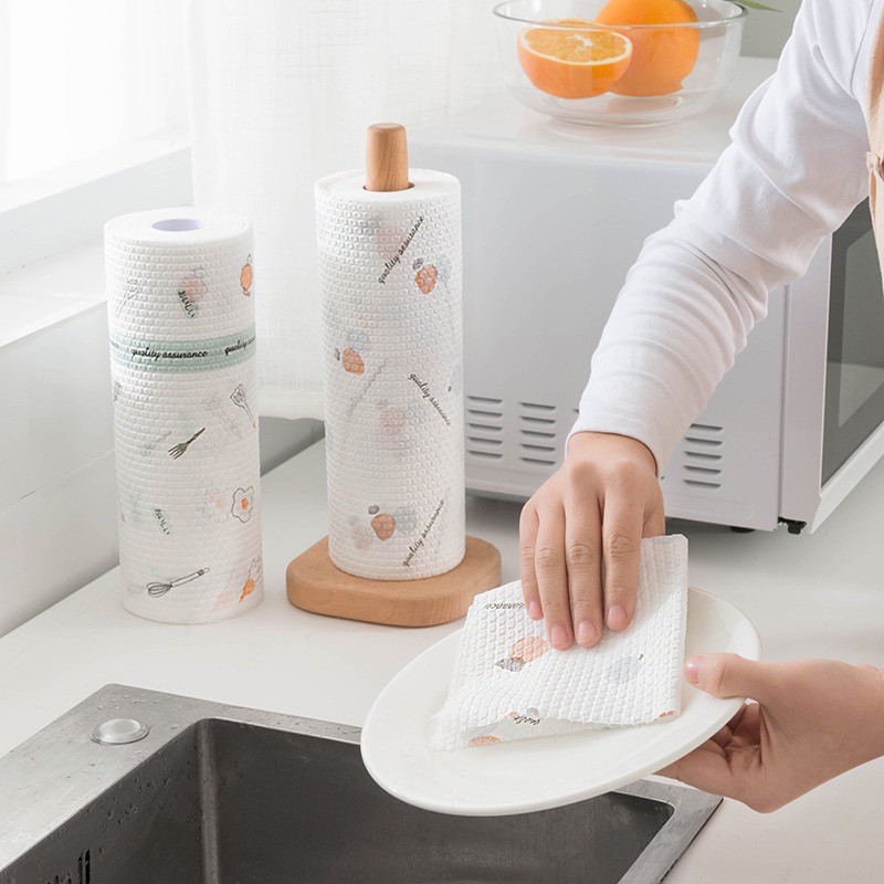 Cuộn khăn lau bếp đa năng tái sử dụng nhiều lần