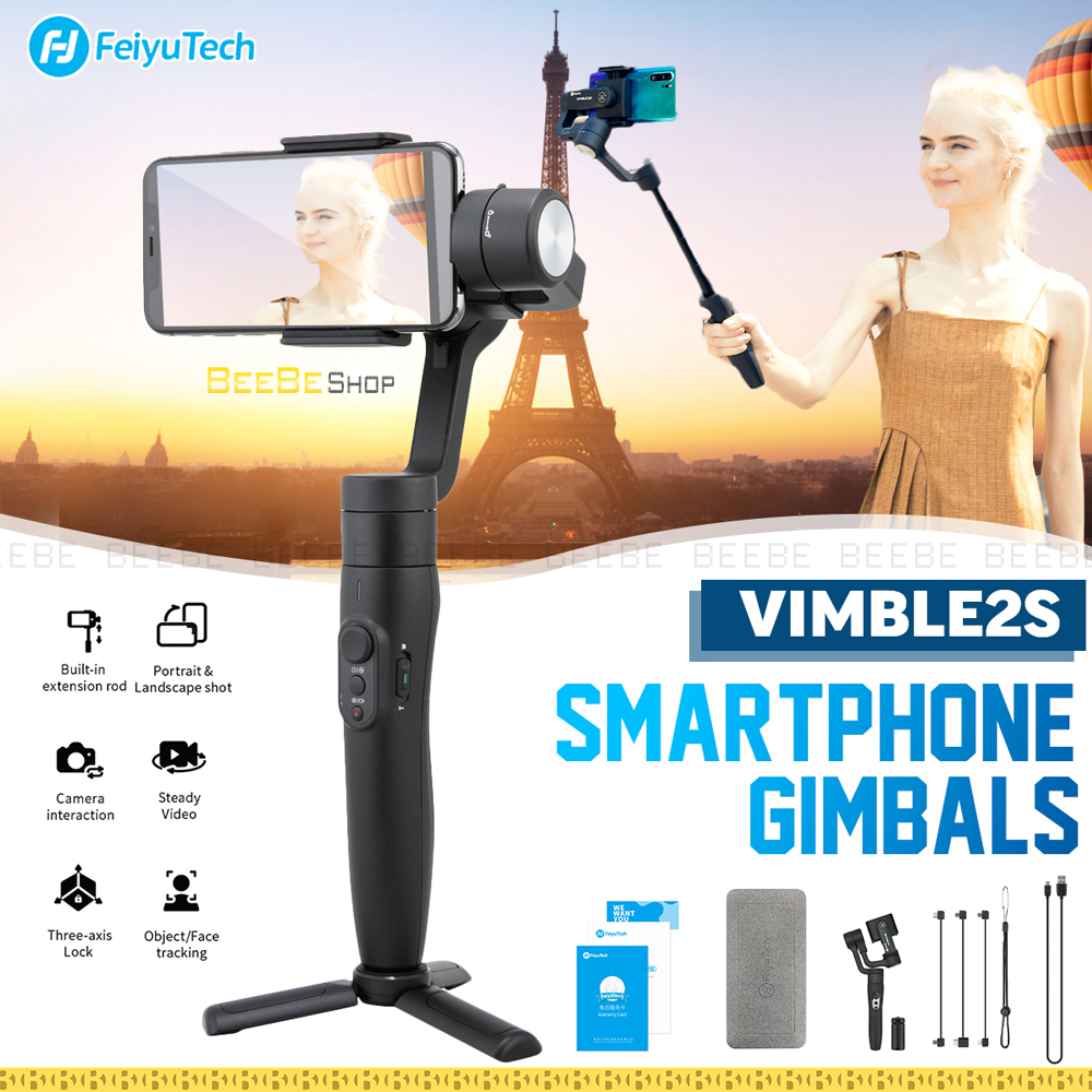 Feiyu Tech Vimble 2S - Gimbal Chống Rung Kiêm Gậy Selfie Cho Smartphone, (Kéo Dài Thêm 18cm)