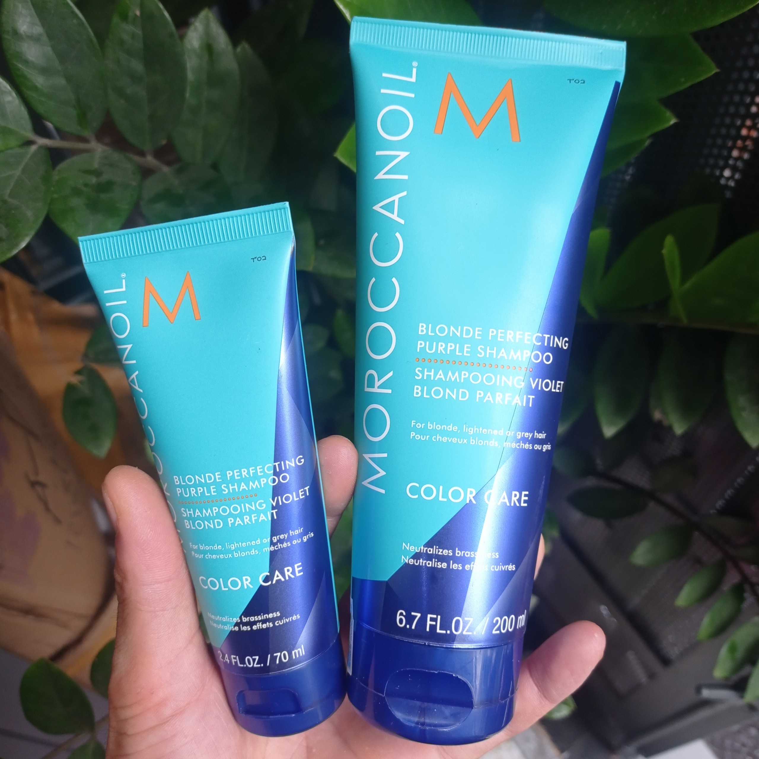 [HCM]Dầu gội ánh tím khử sắc tố vàng Moroccanoil Blonde Perfecting Purple Shampoo 200ml