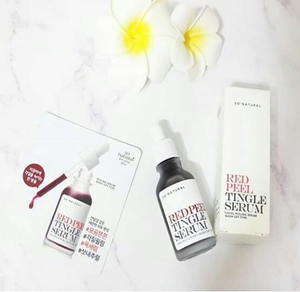 Tinh Chất Red Peel Tingle Serum Sample Dạng Gói So Natural (2,5ml)