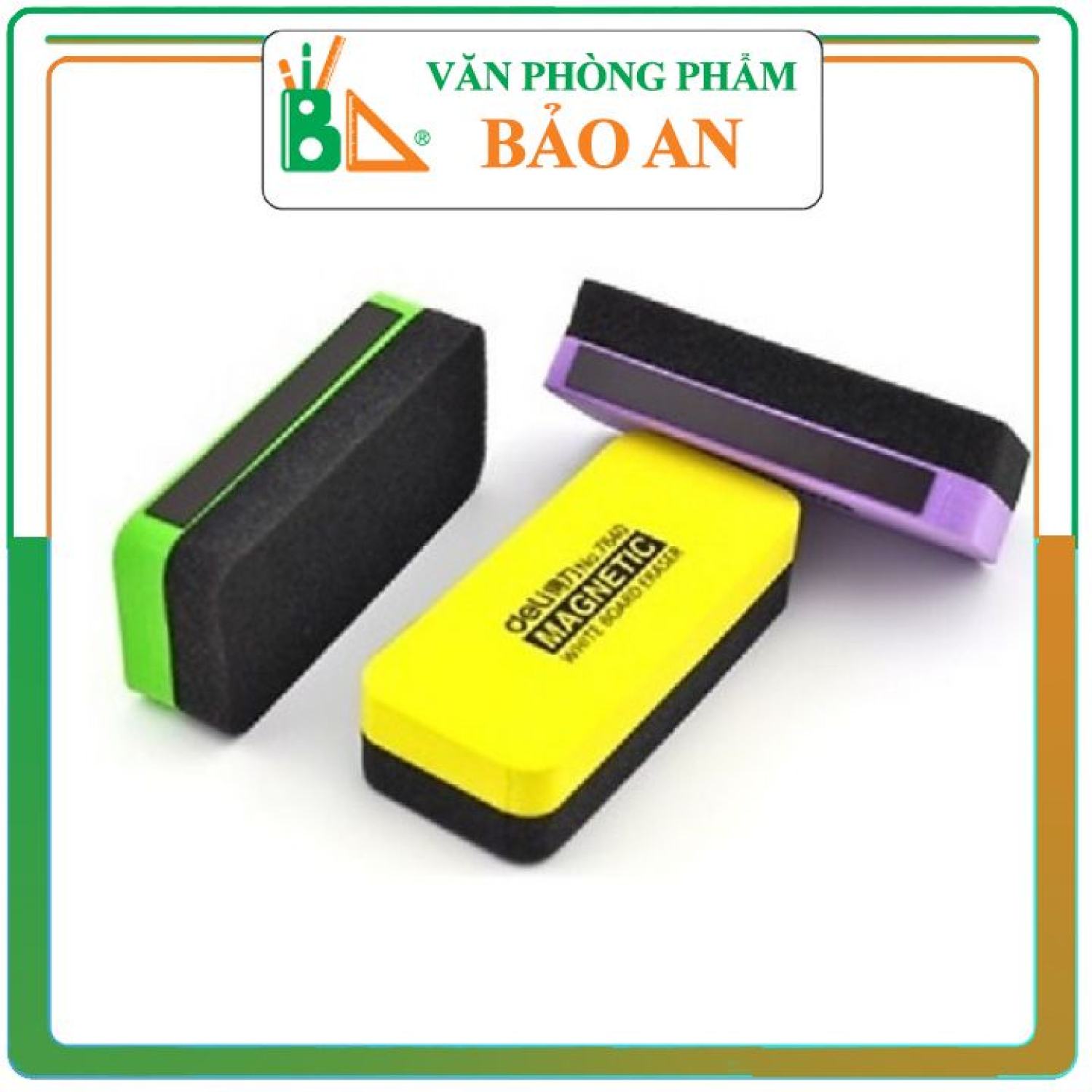 Dụng cụ lau bảng trắng deli 7840 cho trường học/văn phòng - văn phòng phẩm bảo an