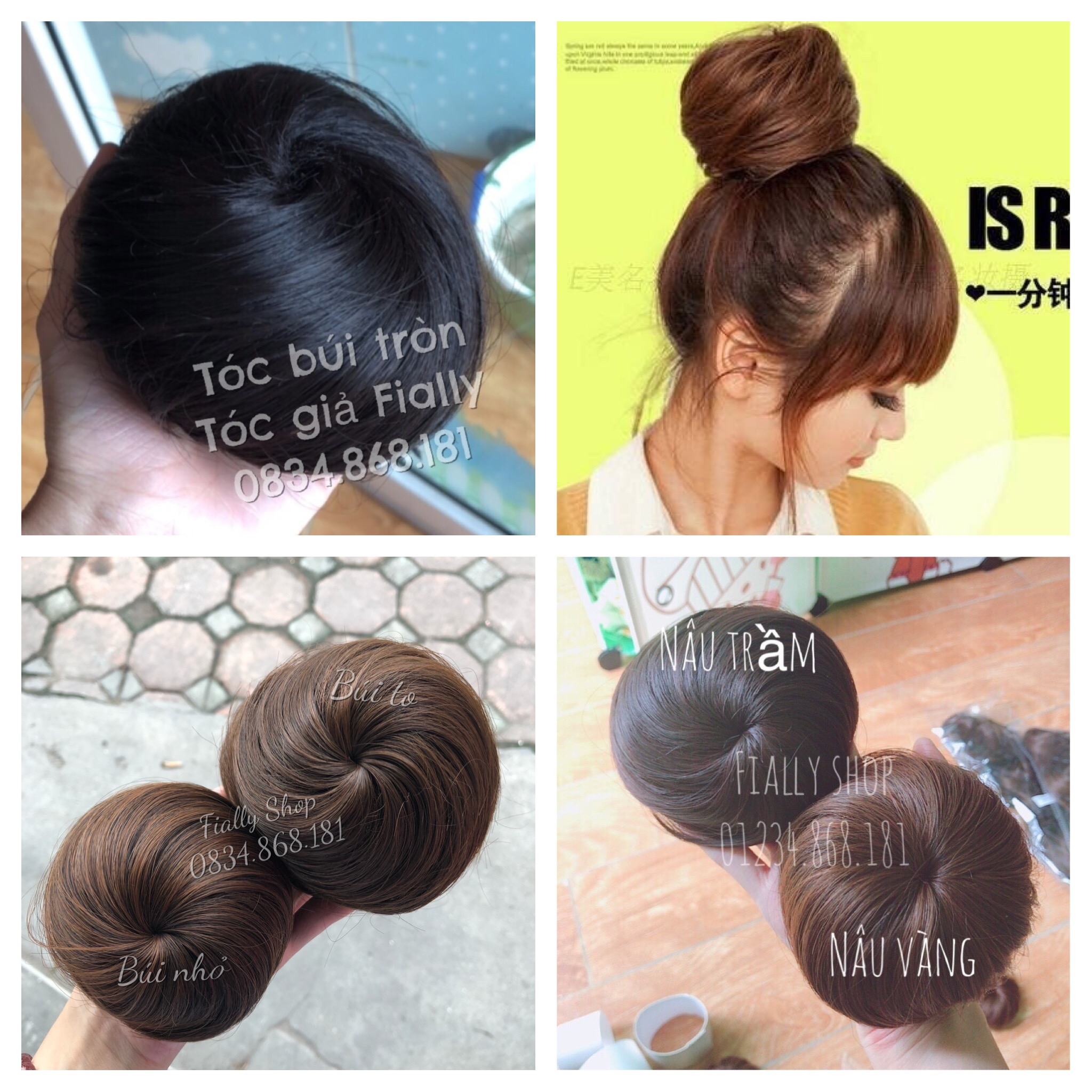 Tóc giả BÚI TRÒN, BÚI CỦ TỎI