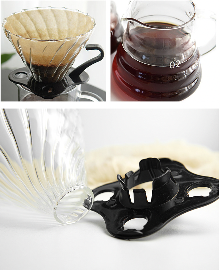 Bộ pha cà phê nhỏ giọt pour over, phễu v60, bình [600ml]