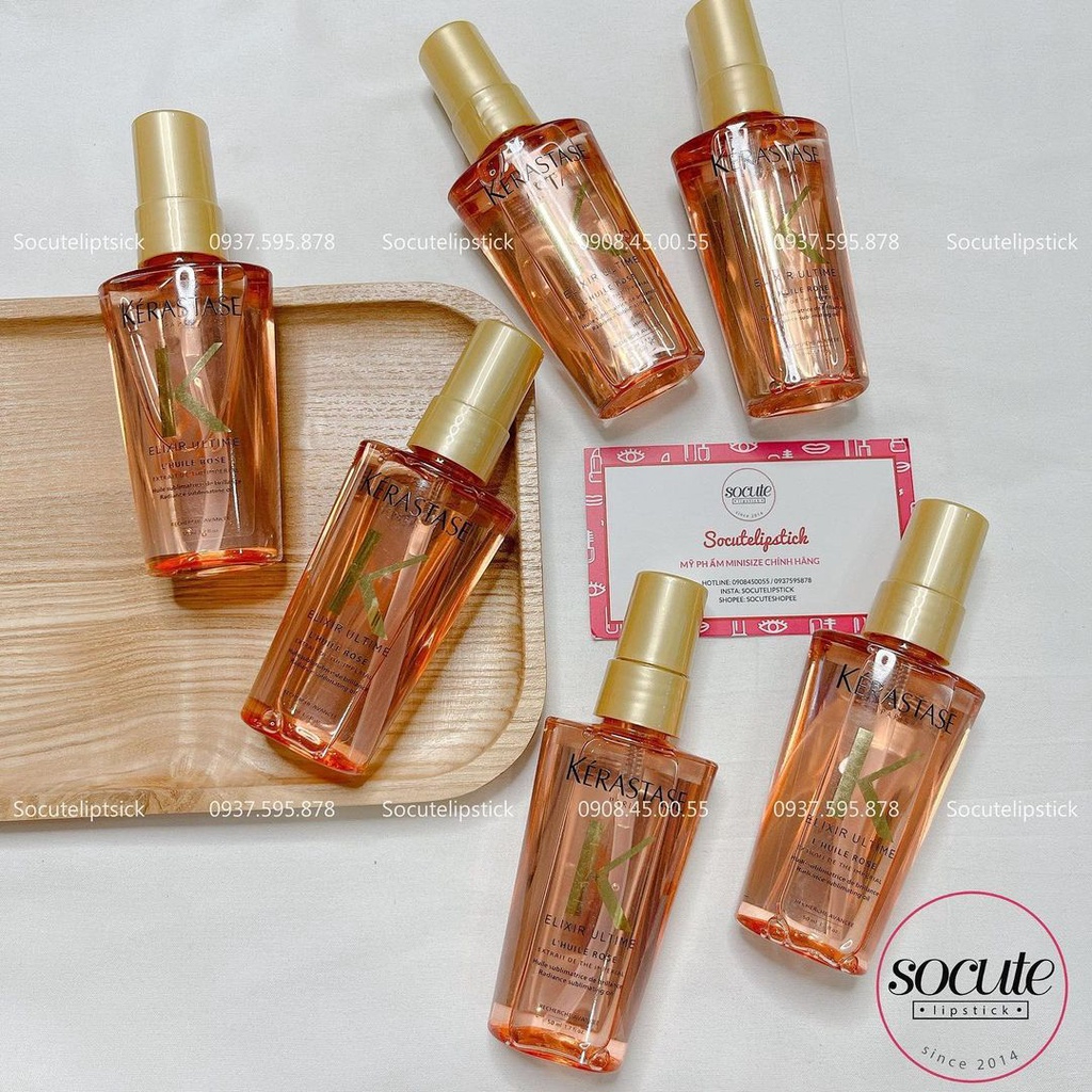 Dầu Dưỡng Tóc Kerastase Elixir Ultime 50ml - Hồng - Vàng - Đen