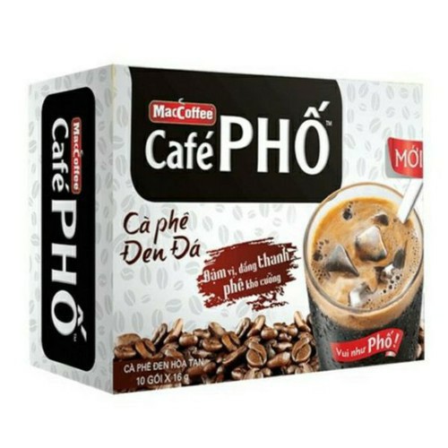 Cà phê đen đá MacCoffee Café Phố - 35 bịch/ hộp