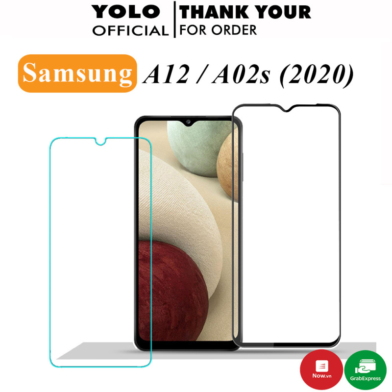 Kính Cường Lực Samsung A02s A12 A02 (2020) Full Màn Hình 9D Trong suốt Tặng Kèm khăn lau