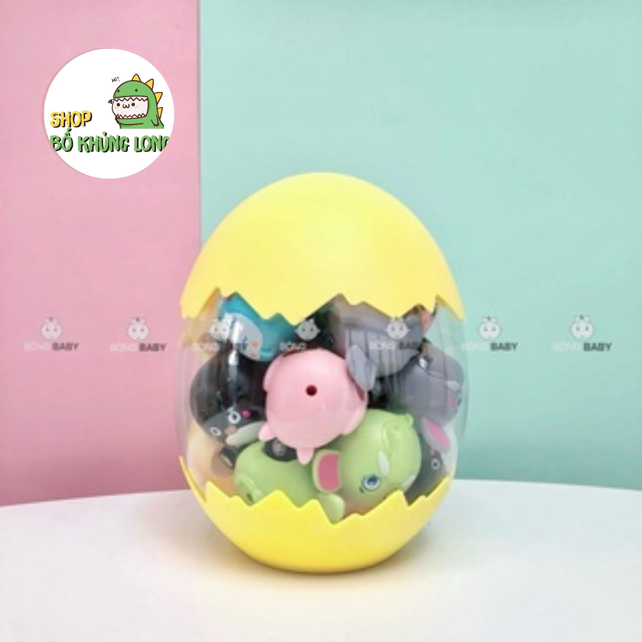 Set trứng 20 con vật chạy đà đáng yêu trứng thú chạy cót đồ chơi cho bé - bố khủng long
