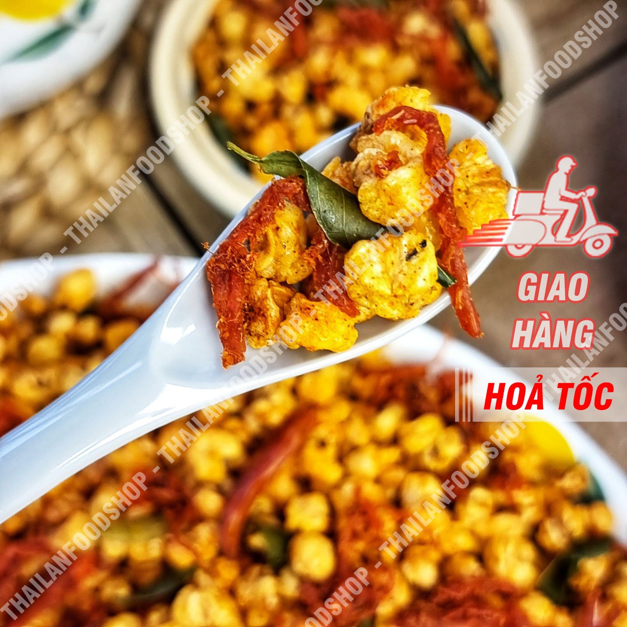 Bắp Rim Khô Bò Lá Chanh - Lon 300gr