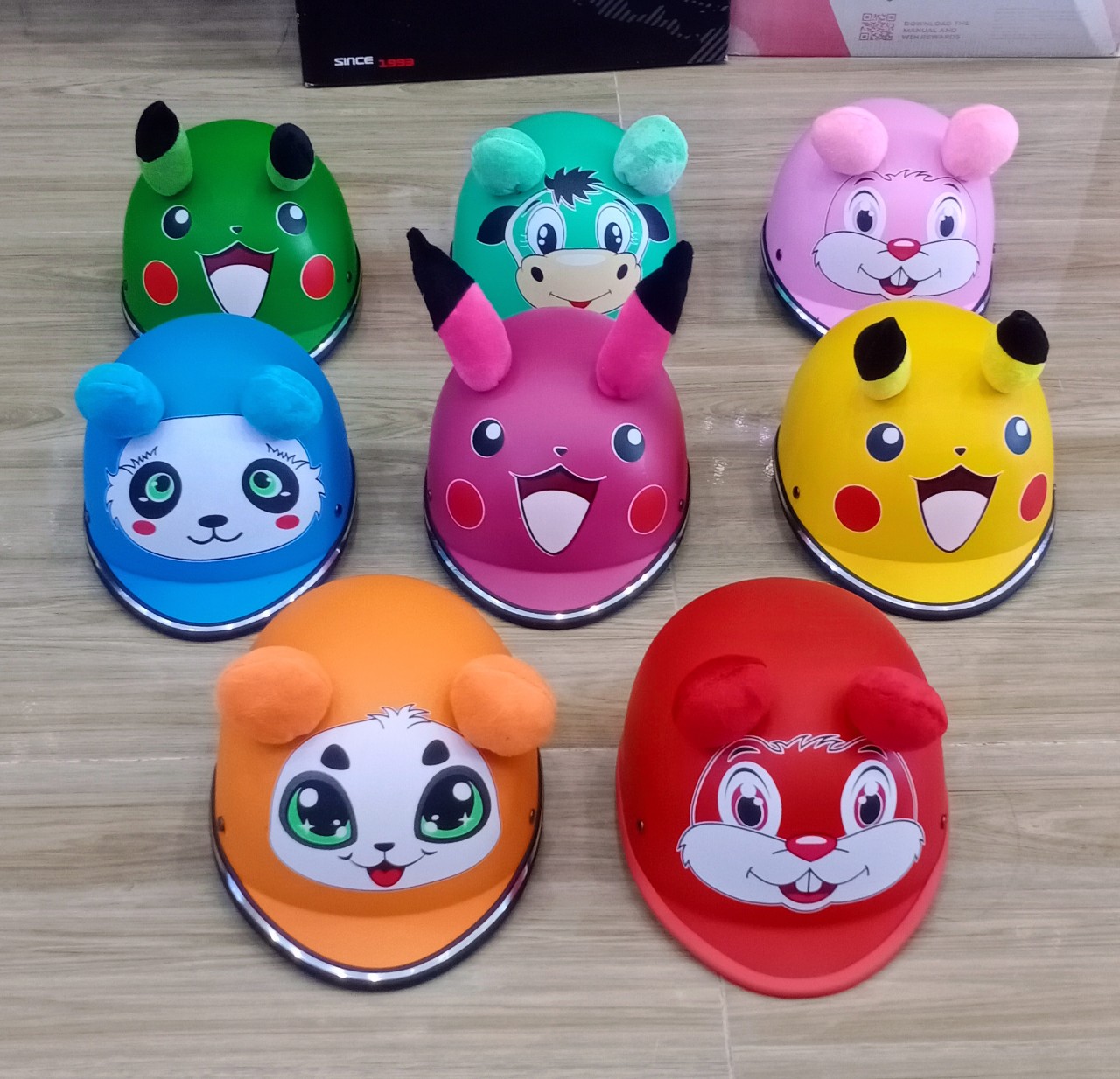 Nón bảo hiểm pikachu cho bé từ 2-6 tuổi